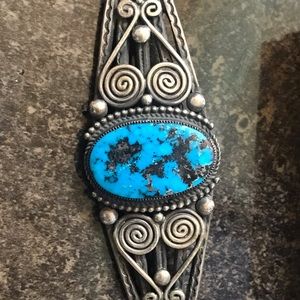 Native American Sterling Silver Brooch